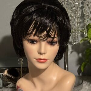 Black Wig-MAXX HAIR COLLECTION  LADIES WIGS OPERA 1B Flex Thin 50% Thinner NWT